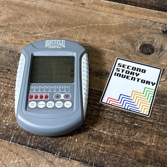 Bicycle FreeCell Illuminated Touch Pad Electronic Hand Held Video Game TESTED - Picture 1 of 4